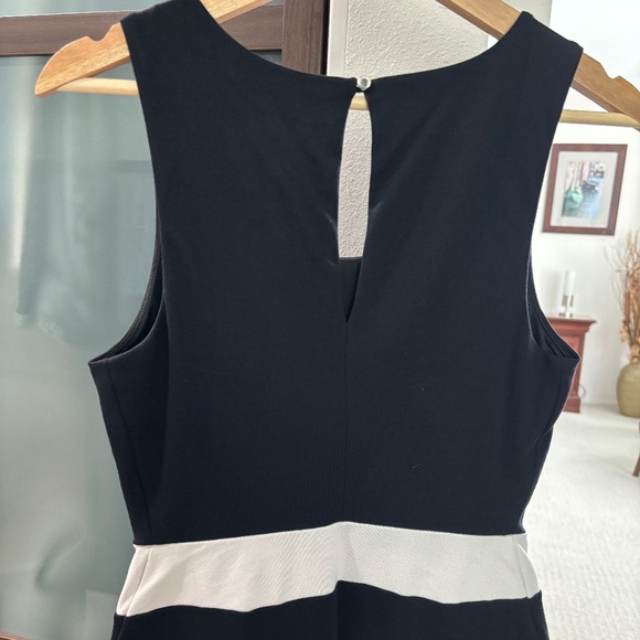 Express Fit & Flare Dress - Black & White XS - Picture 6 of 9